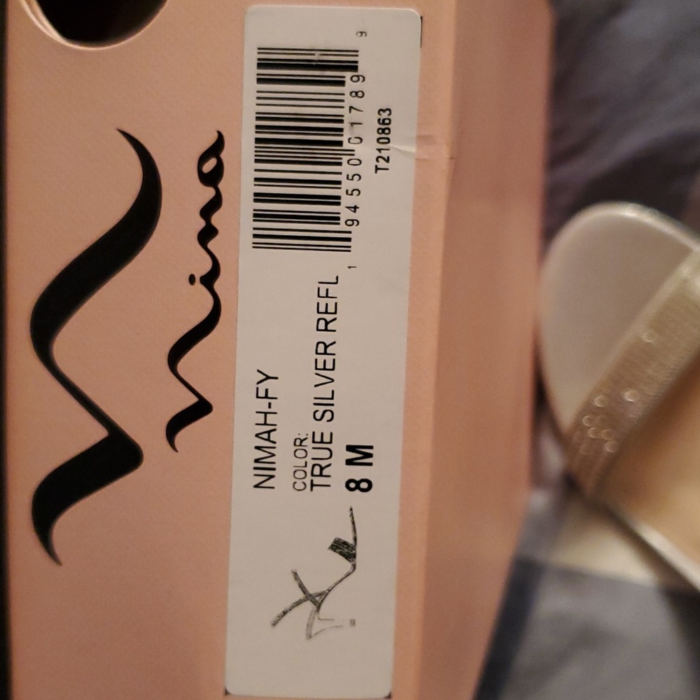 Silver Reflective Sandals - Picture 2 of 4
